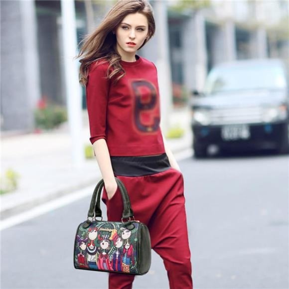 6 Pieces Designer Purses and Handbags for Women Satchel Shoulder Bag Tote - Picture 3 of 7